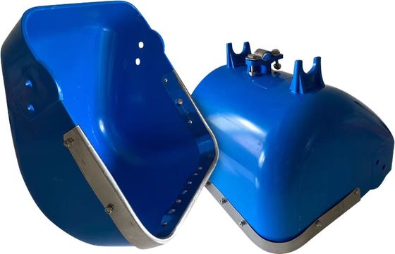 Blue Farms And Poultry Plastic Feed Troughs Large Plastic Feeding Trough