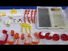 bebedor gêmeo do bocal do fechamento da asa dobro para beber da galinha das codorniz do pássaro da camada da grelha das aves domésticas